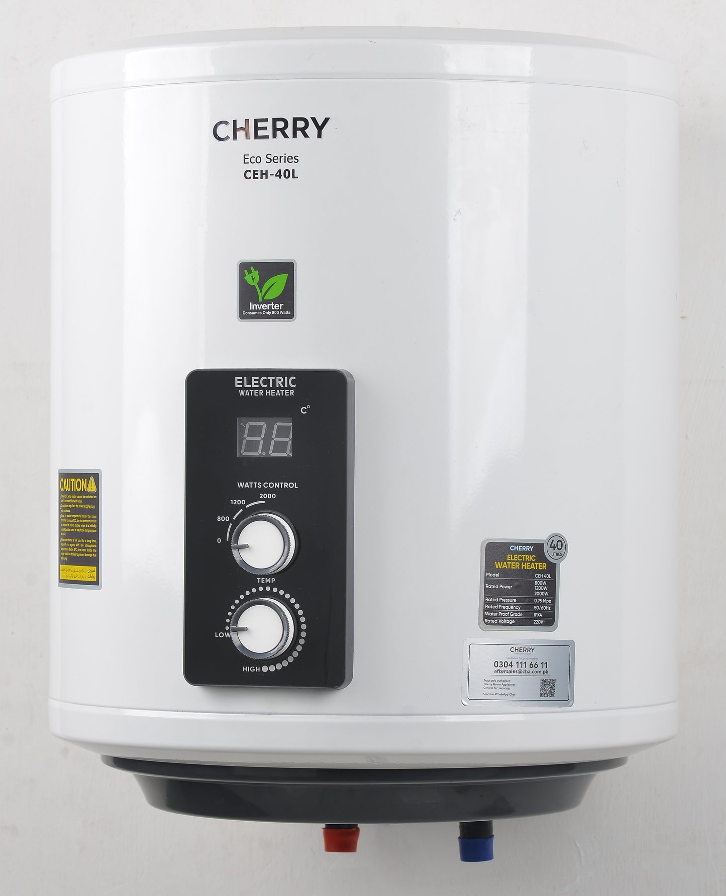 Cherry ECO Series CEH-40 D Electric Water Heater | Digital Watt Control