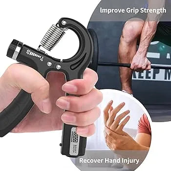 Hand Gripper Adjustable Resistance Automatic Counting Non-Slip Hand Grip Strength Trainer Fingers Wrist Forearm Exerciser