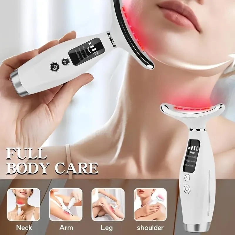 Neck Lifting Massager first time with 7modes skin tightening Beauty Device Neck Lifting Massager Micro frequency Vibration Facial massager