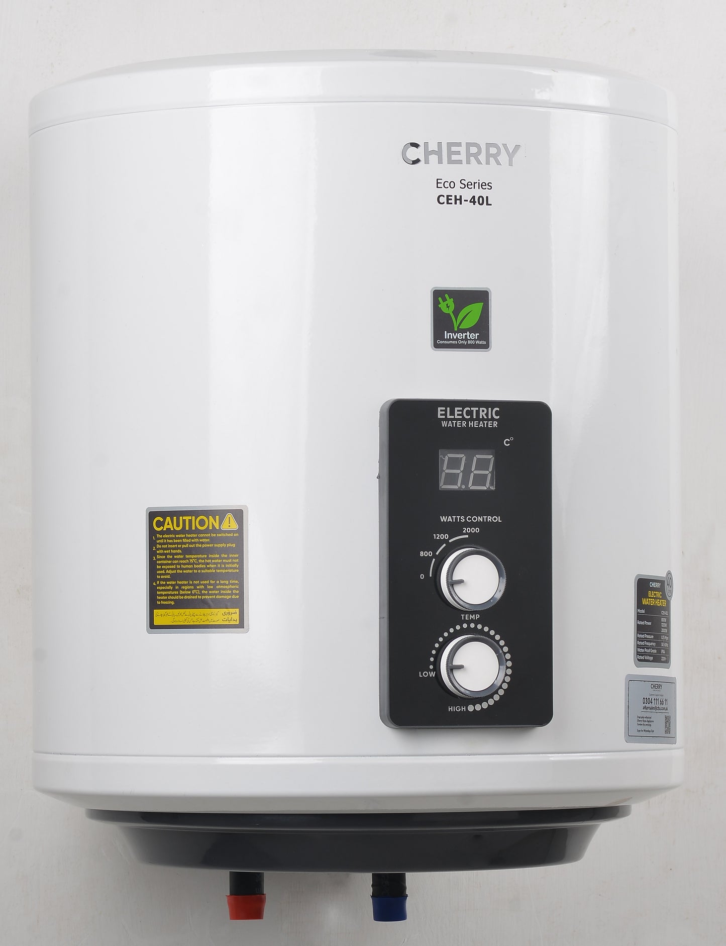 Cherry ECO Series CEH-40 D Electric Water Heater | Digital Watt Control