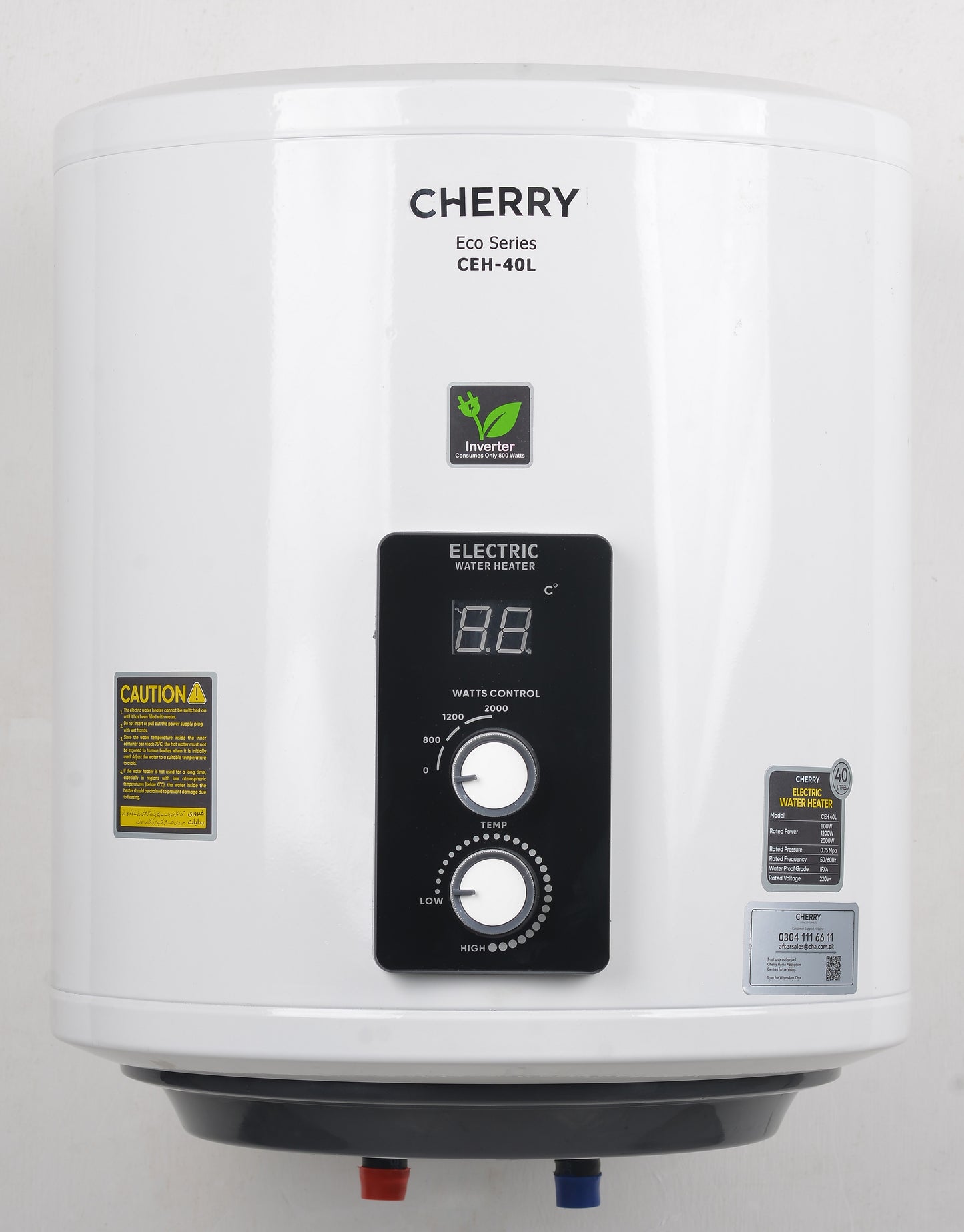 Cherry ECO Series CEH-40 D Electric Water Heater | Digital Watt Control