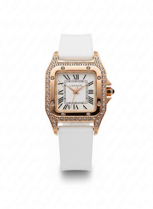 Elevate your style with this elegant Cartier-inspired wristwatch