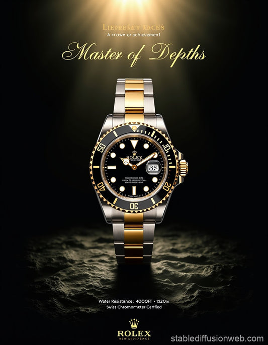 Rolex Submariner Luxury Black & Gold Colour